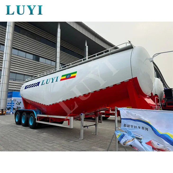 3-Axe 57 mètres cubes peuvent être personnalisés Semi-remorque réservoir de poudre