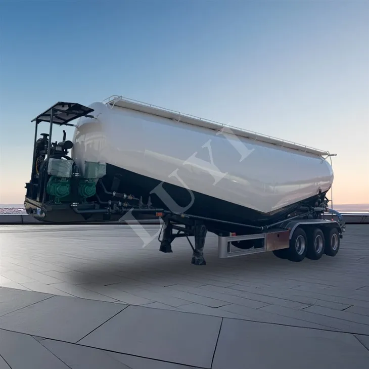 Semi-remorque citerne de poudre à 3-essieux 45 m³|Transport fiable pour les projets d'infrastructure