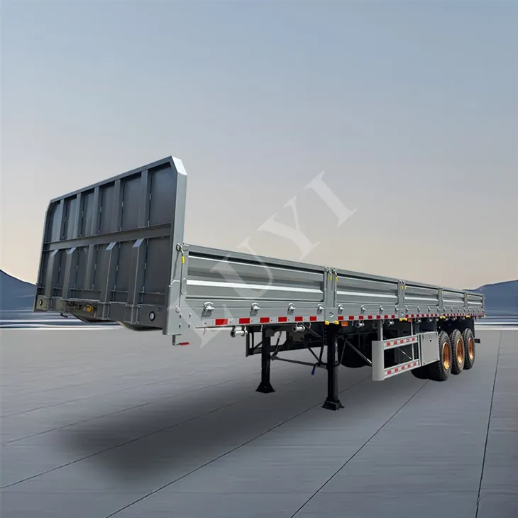 Semi-remorque de clôture à 3 essieux 60 tonnes