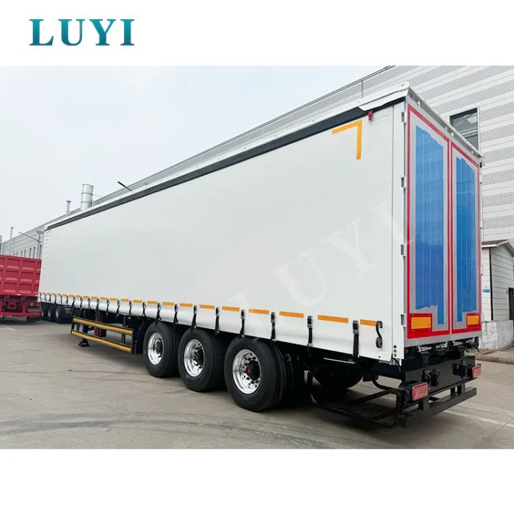 Remorque à rideau latéral à 3 essieux