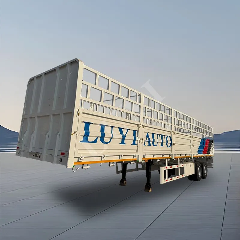 Semi-remorque à clôture haute de 30 tonnes et 60 tonnes