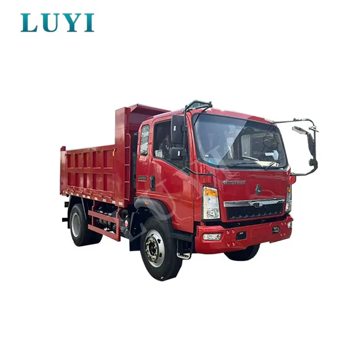 Camion à benne basculante léger 4X2, petit camion à benne basculante 100-160HP