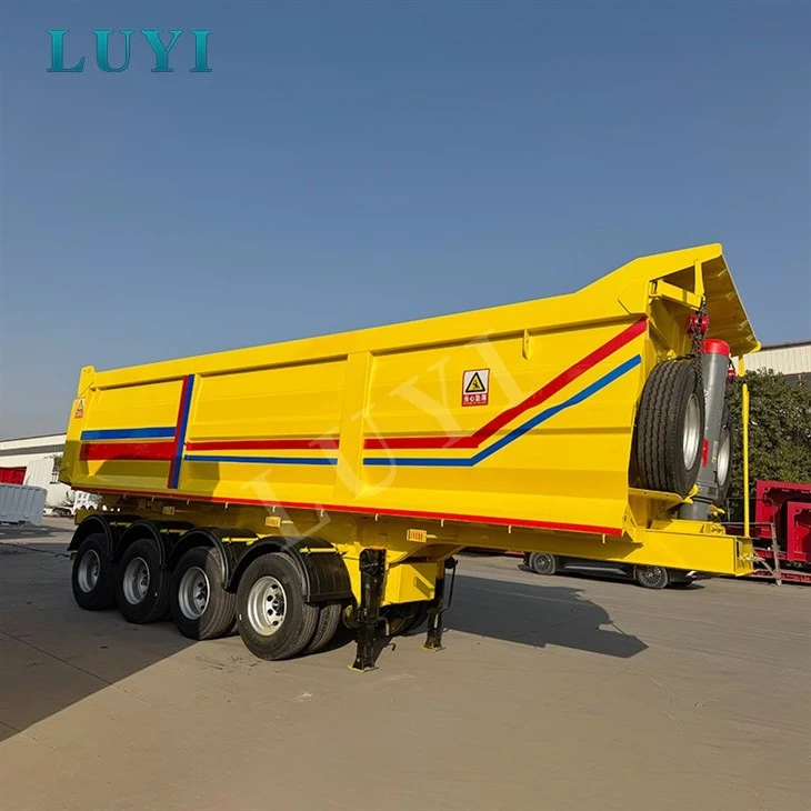 60-ton Hydraulic Rear-unloading Dump Semi-trailer factory