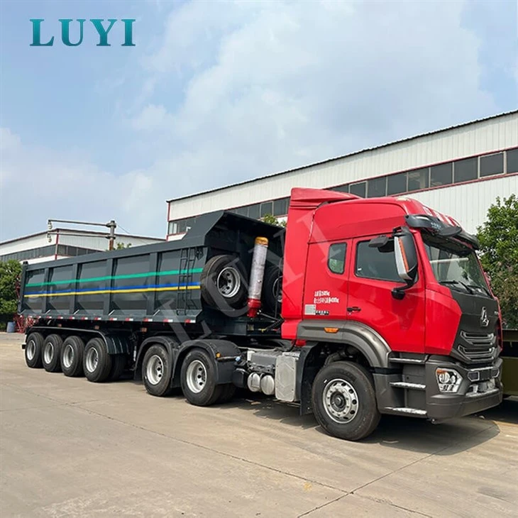90-120t Heavy-Duty Gravel Hauling Hydraulic Dump Trailer best