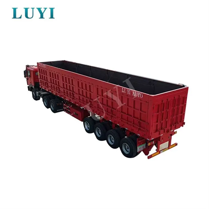 Semi-remorque à décharge latérale personnalisée directement