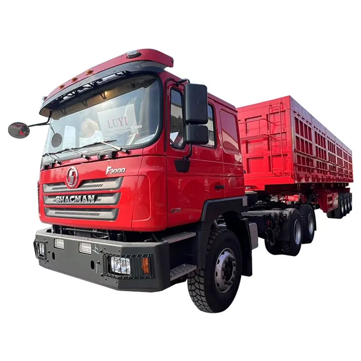 Semi-remorque à décharge latérale durable à 4 essieux