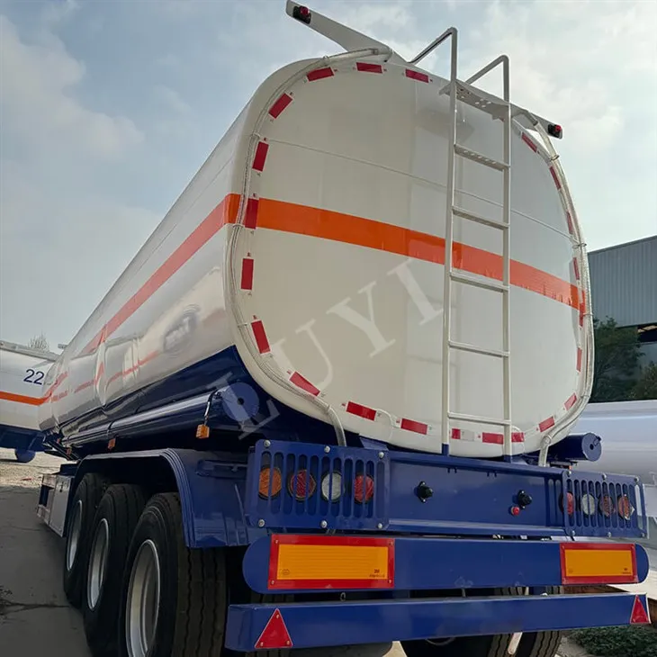 Semi-remorque citerne d'huile Luyi 45 000 L à 5 - essieux|Bleu|Transport de carburant efficace