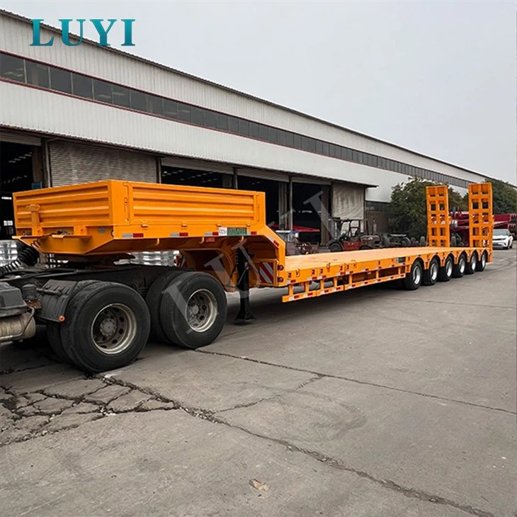 Robust 6 Axle Extendable Low Platform Trailer factory
