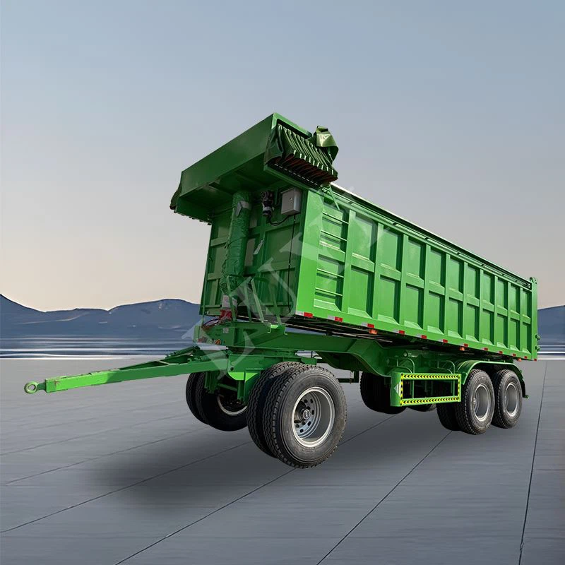 Deux - Axis rectangulaire 30/50 Cubic arrière déchargement semi - bande-annonce